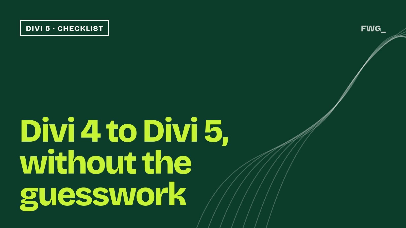 Divi 4 to Divi 5, without the guesswork