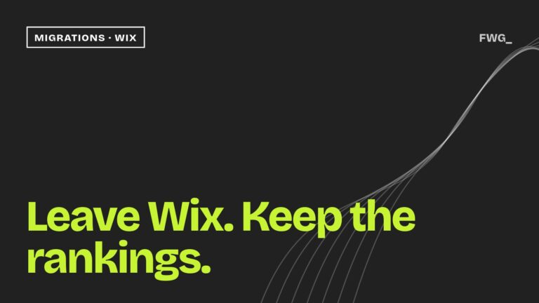 Leave Wix. Keep the rankings.